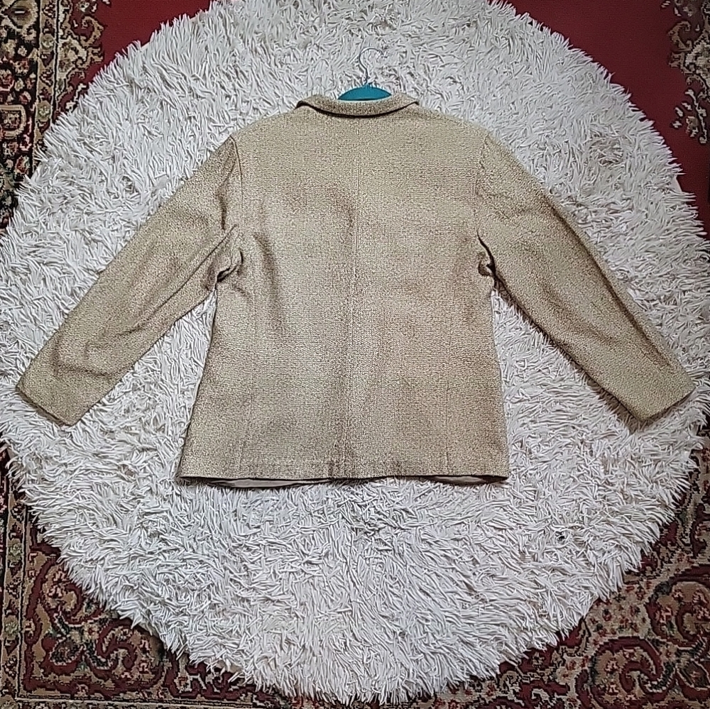 Womens Jil Sander Tweed Blazer Jacket Fall Winter Business Professional Size 42 - Picture 9 of 10